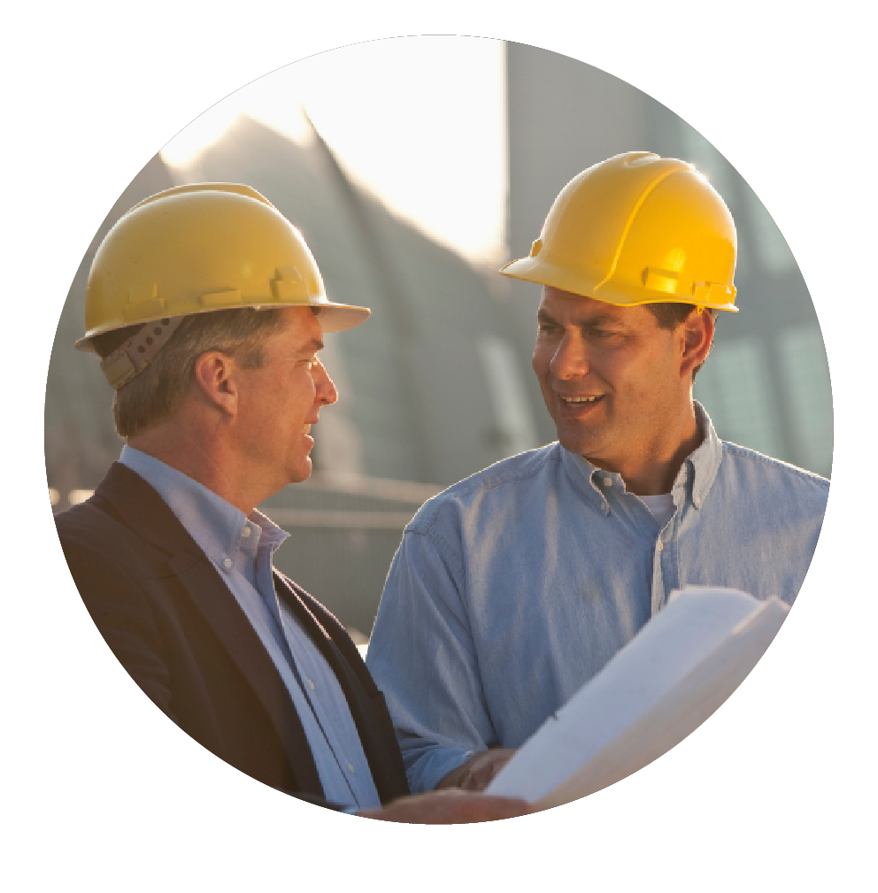 Men working in construction - Self employed pensions